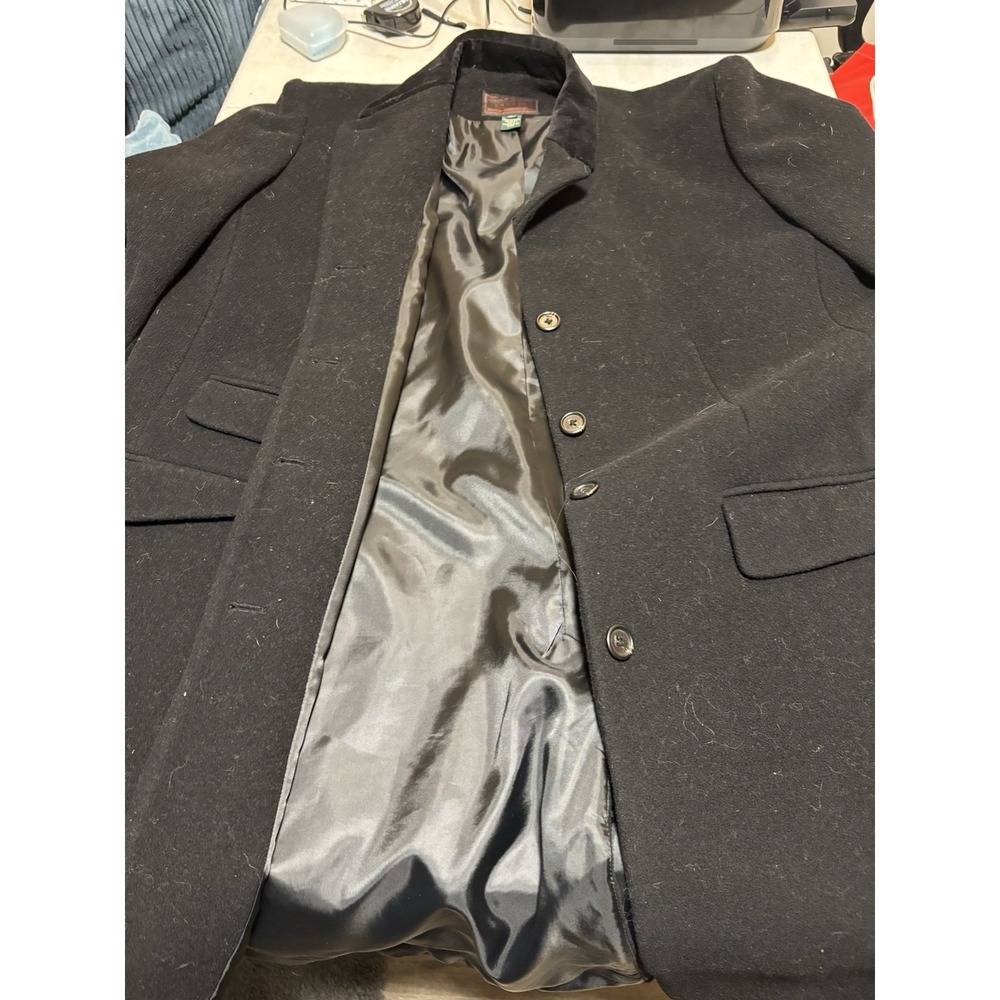 Lauren Ralph‎ Lauren Wool Overcoat Womens Black Pockets Size 18W
